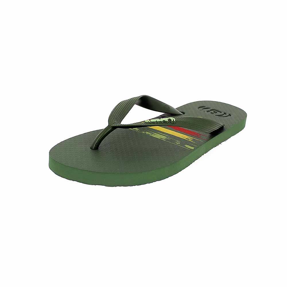 BEAT ROUNDED FLAT SLIPPERS GENTS Green | DSI Footcandy